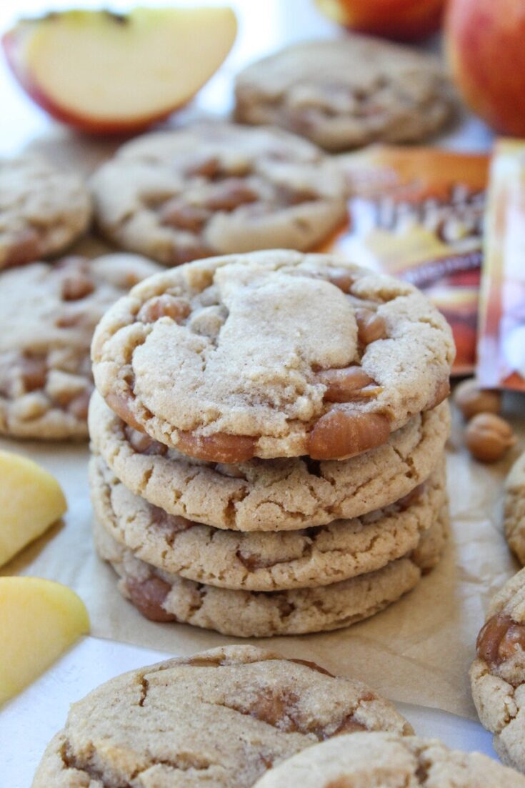 Caramel Apple Cider Cookies