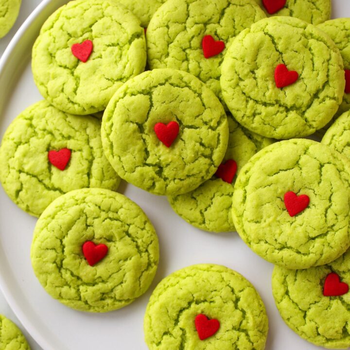 Grinch Cake Mix Cookies