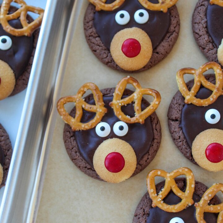 Reindeer Cake Mix Cookies