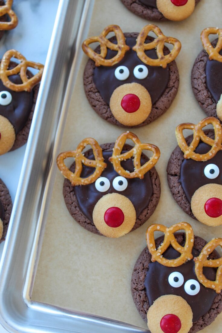 Reindeer Cake Mix Cookies