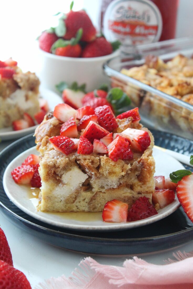 Strawberries & Cream French Toast Bake