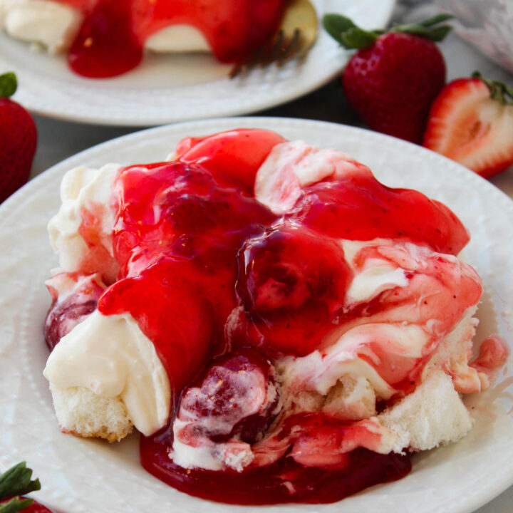 Easy Strawberry Angel Food Cake Lush (Best Recipe!)