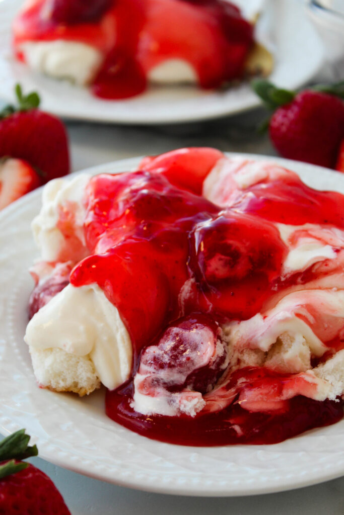 Easy Strawberry Angel Food Cake Lush (Best Recipe!)