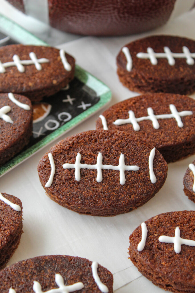 Easy Football Brownies for the Super Bowl