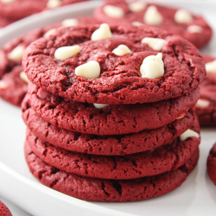 Red Velvet Cake Mix Cookies
