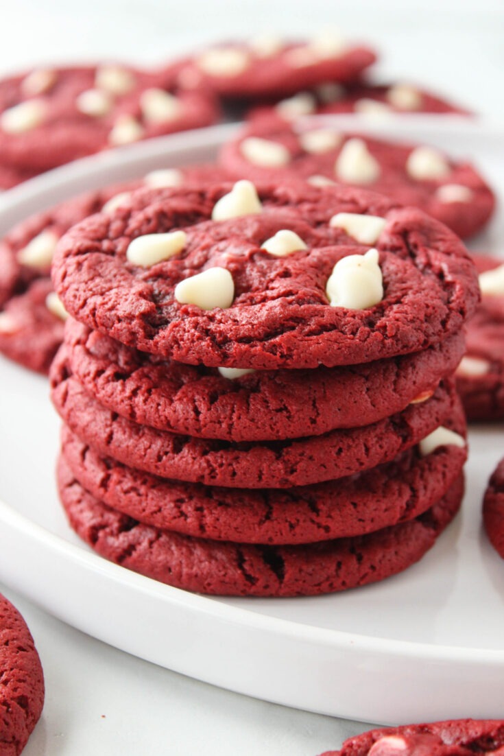 Red Velvet Cake Mix Cookies