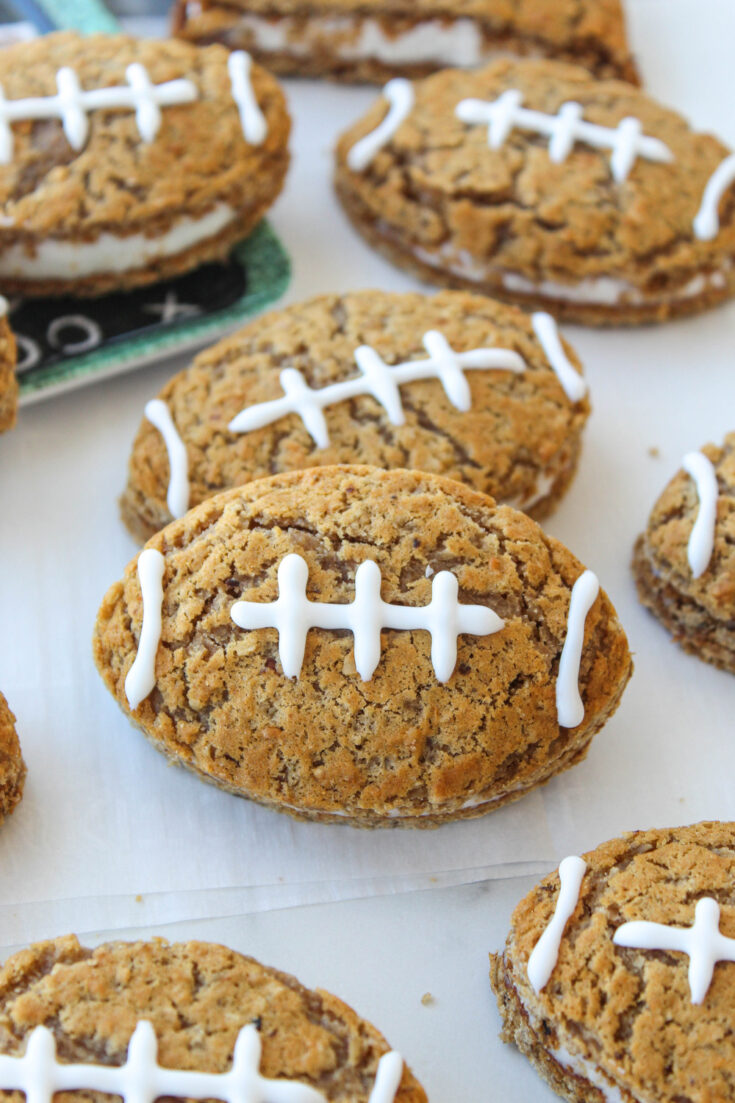 The Best Oatmeal Creme Pie Footballs (Easy Super Bowl Treat!)