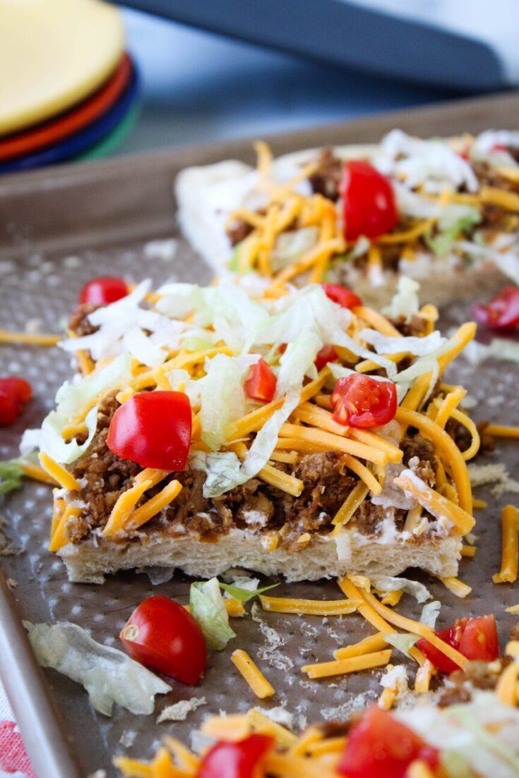 Crescent Roll Taco Pizza