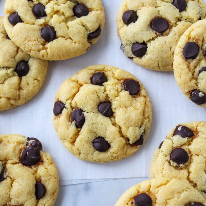 Vegan Chocolate Chip Cake Mix Cookies