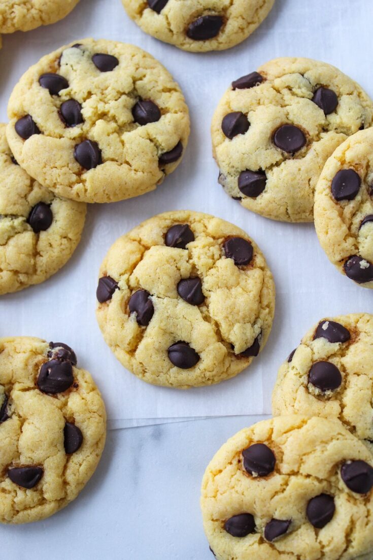 Vegan Chocolate Chip Cake Mix Cookies