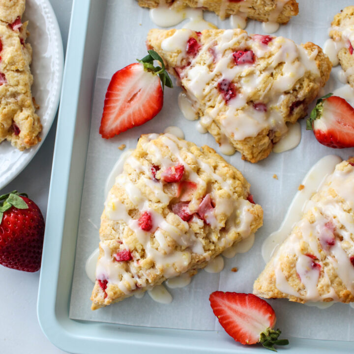 The Best Strawberry Lemon Scones