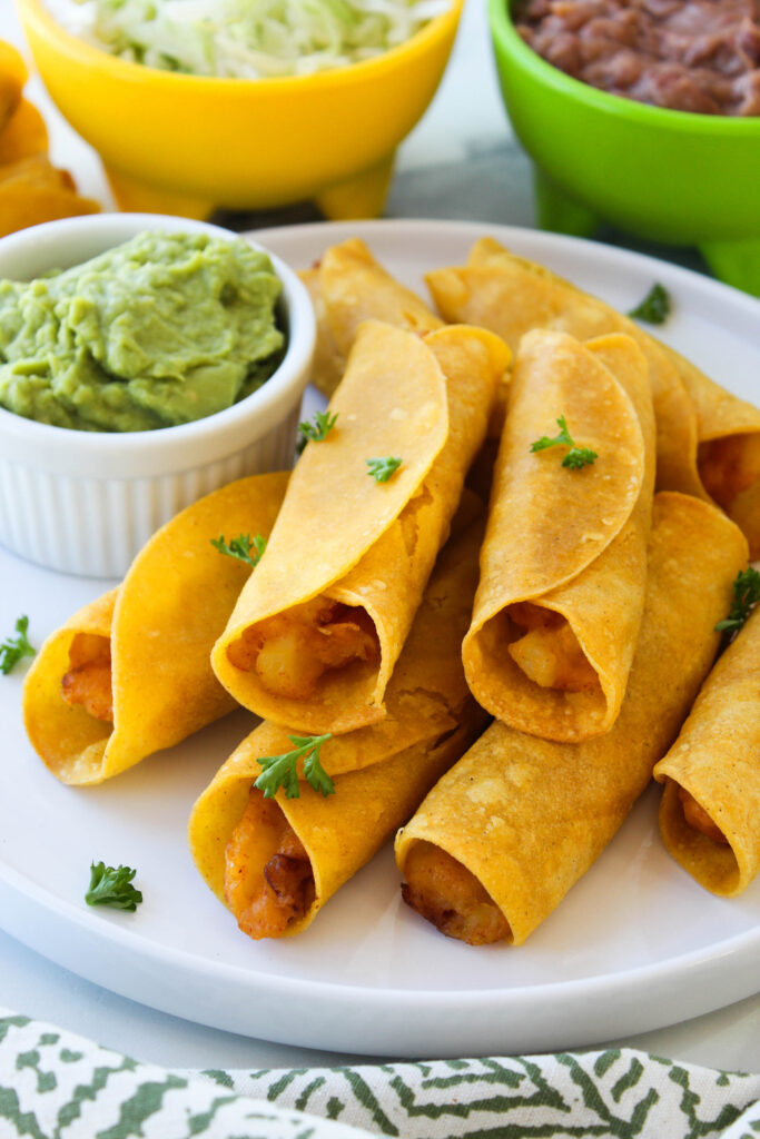 The Best Cheesy Potato Taquitos