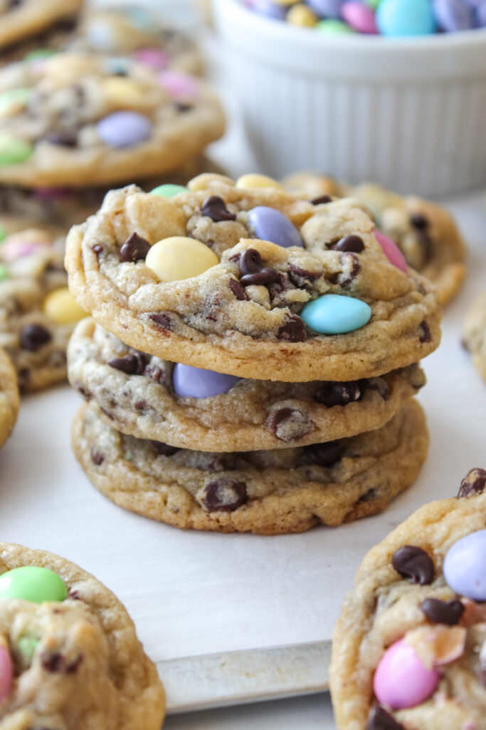Easter M&M Chocolate Chip Cookies