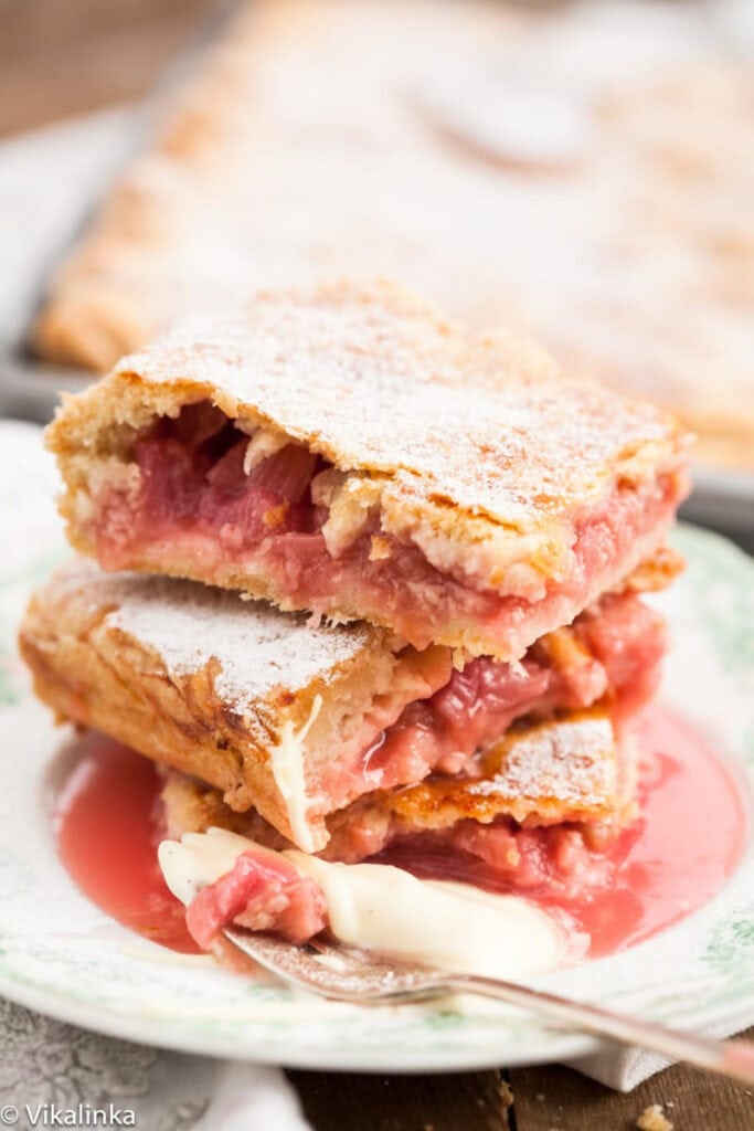 Rhubarb Slab Pie