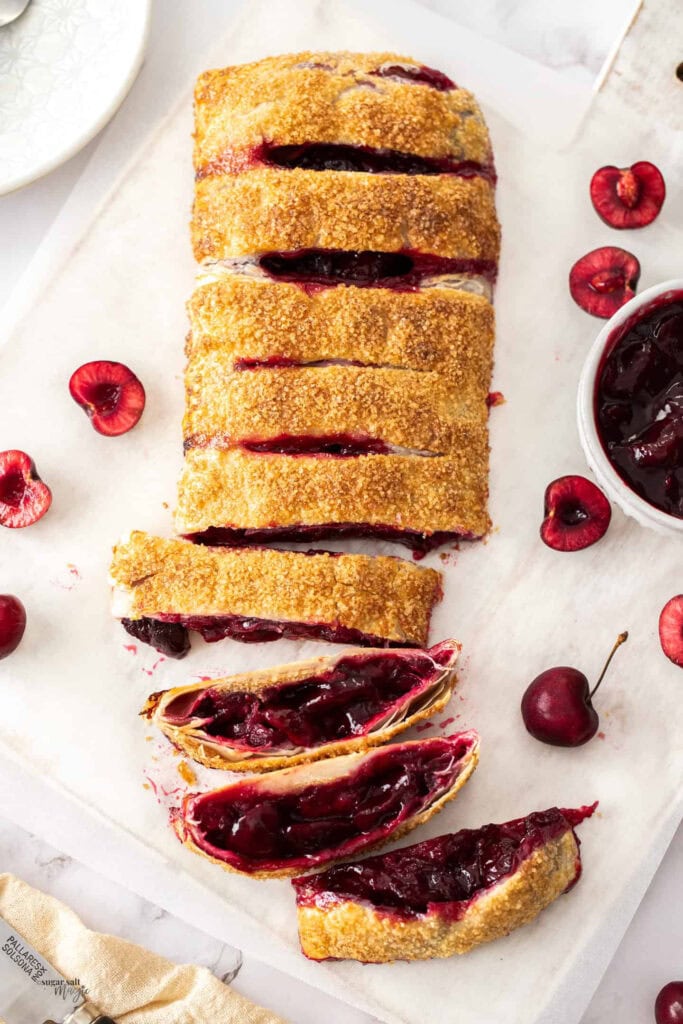 Puff Pastry Cherry Strudel