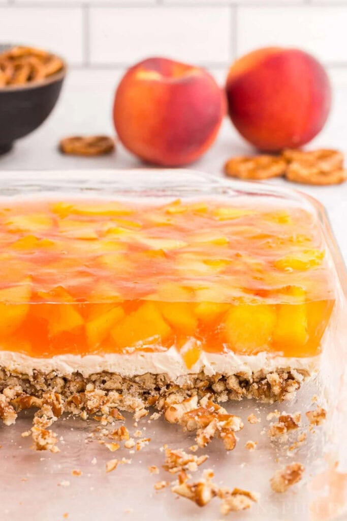 Peach Pretzel Salad