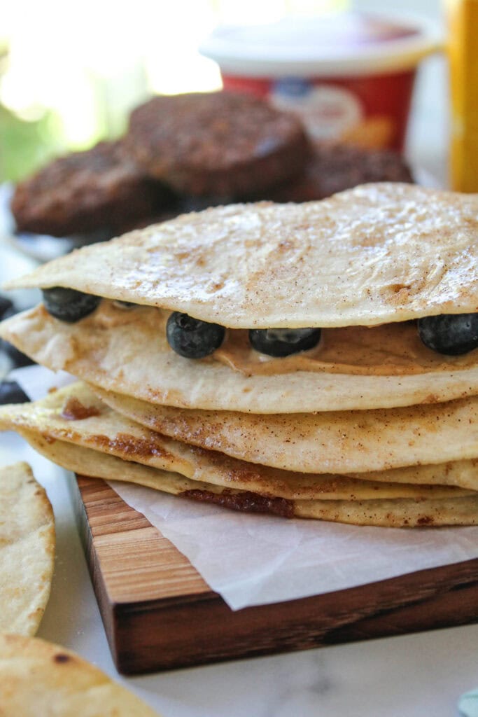 Blueberry Breakfast Quesadilla