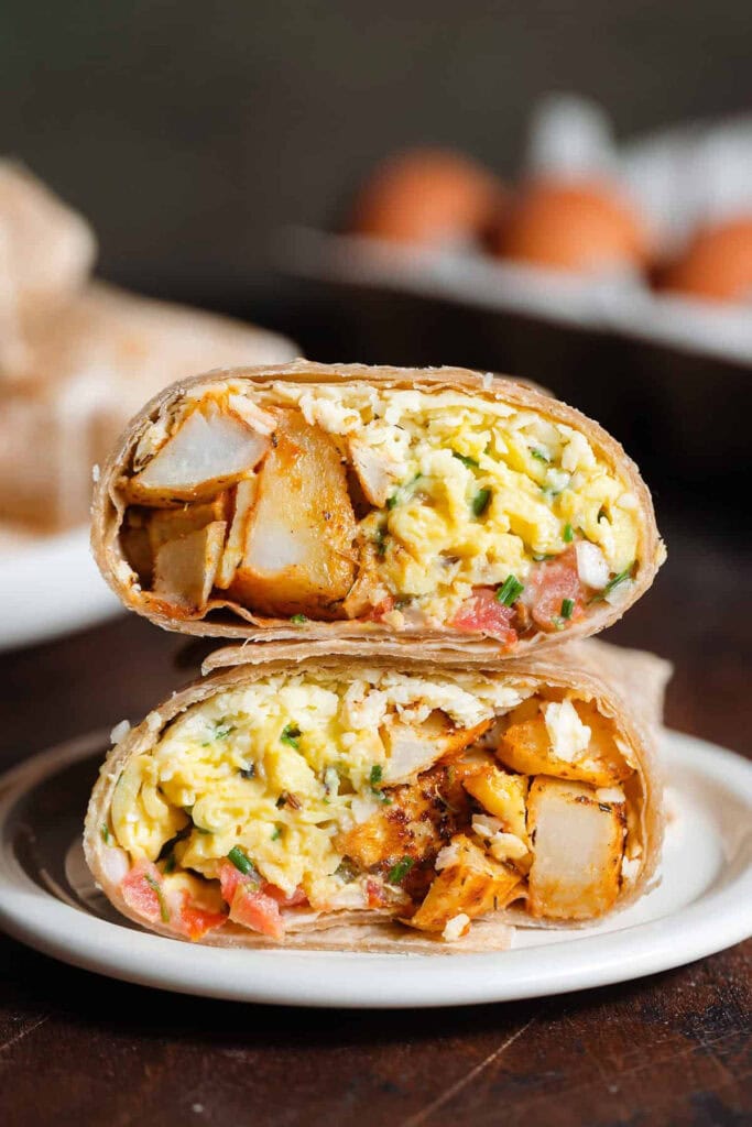 Breakfast Burritos with Potatoes