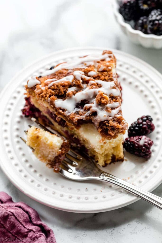 Blackberry Cream Cheese Crumb Cake