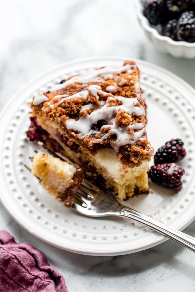 Blackberry Cream Cheese Crumb Cake