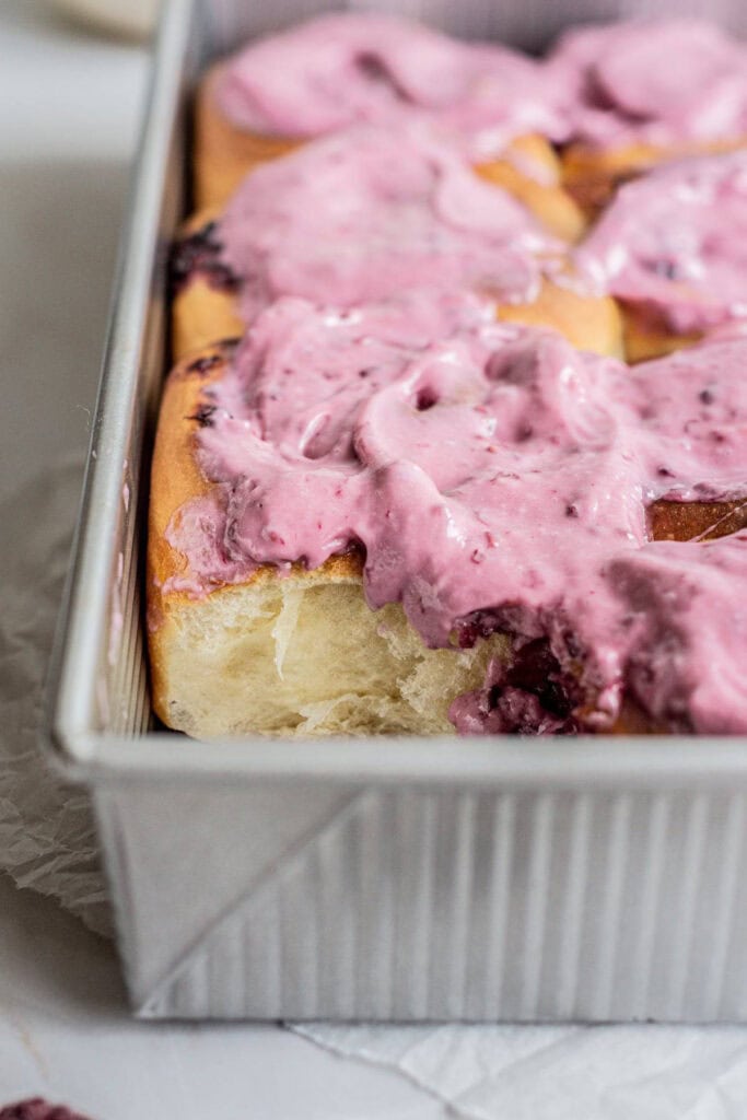 Blackberry Sweet Rolls with Cream Cheese Frosting