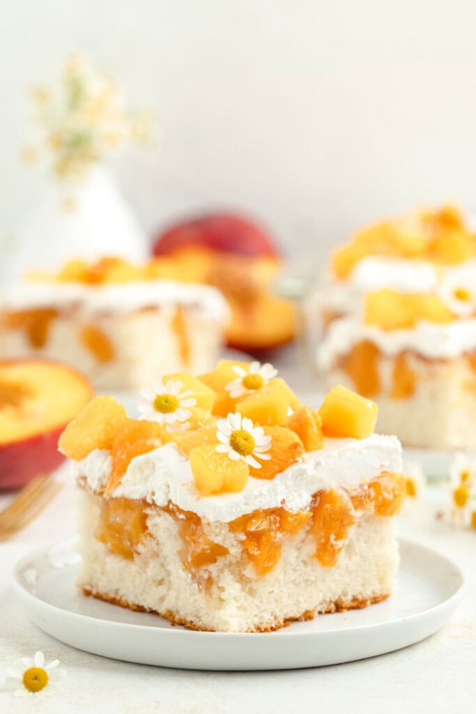 Peach Poke Cake