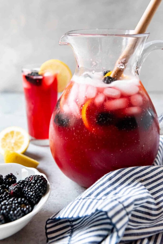 Homemade Blackberry Lemonade