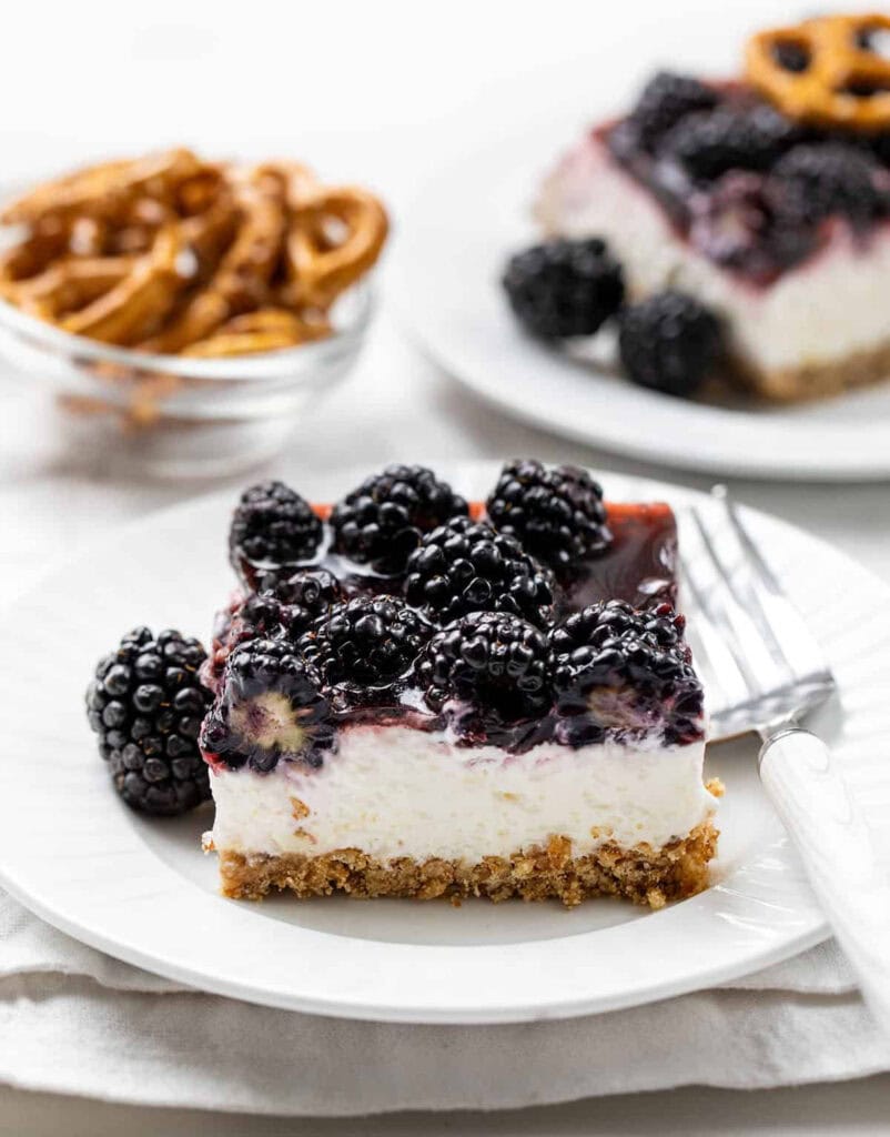 Blackberry Pretzel Salad