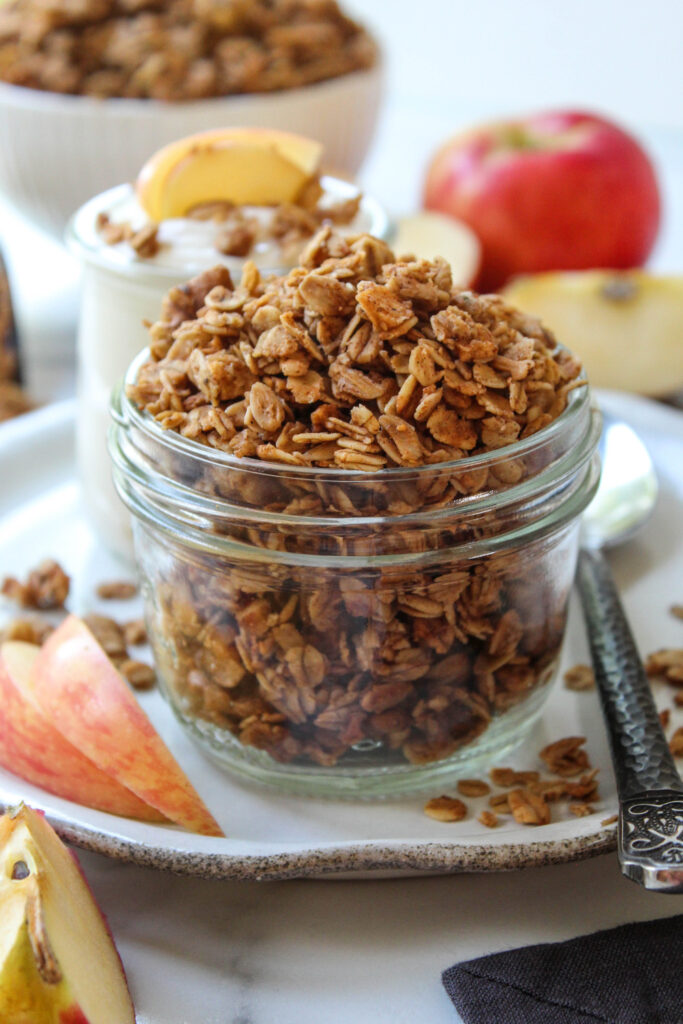 Fall-inspired apple pie granola