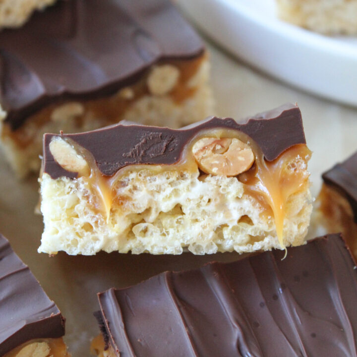 Snickers Rice Krispie Treats
