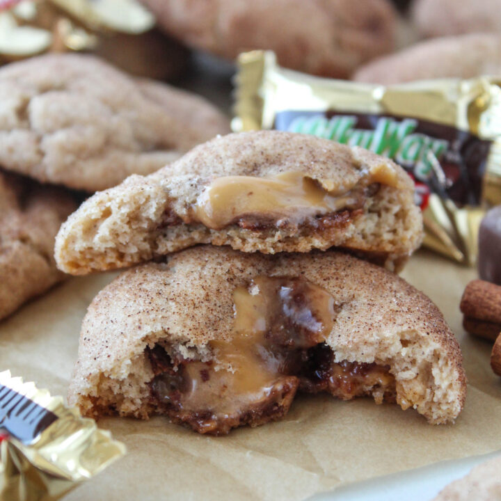 Milky Way Stuffed Snickerdoodles