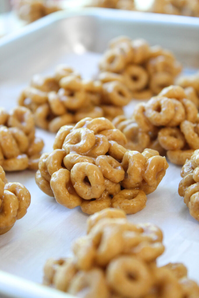 Peanut butter Cheerio bites made with just three ingredients