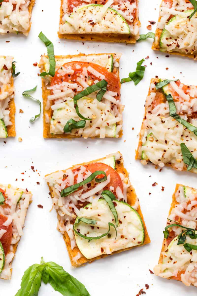 Summer Tomato & Zucchini Quinoa Pizza