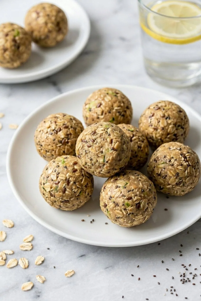 Chewy No-Bake Zucchini Energy Balls