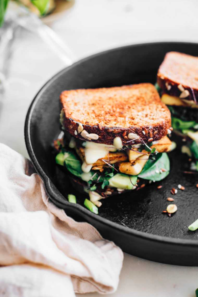 Healthy Vegan Grilled Cheese Sandwich