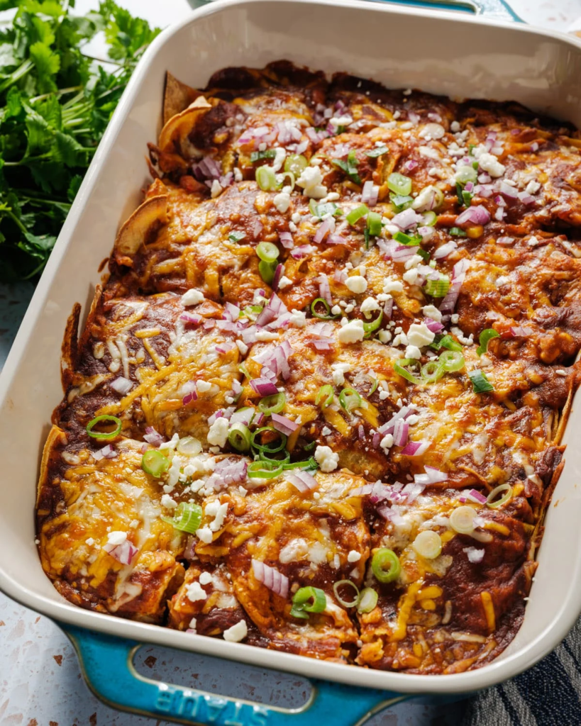 Easy Vegetarian Enchilada Casserole