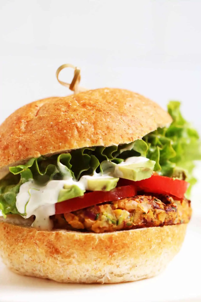 Vegan Zucchini Chickpea Burgers