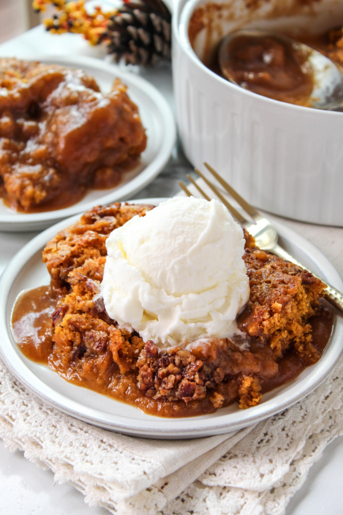 Pumpkin Pecan Cobbler