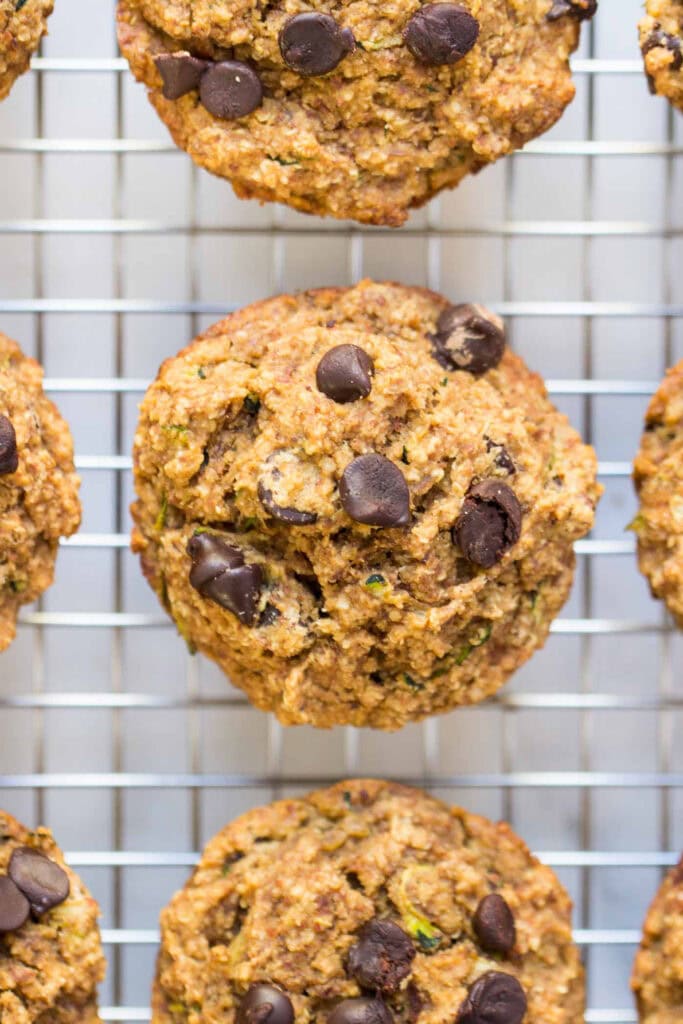 Chocolate Chip Zucchini Quinoa Muffins