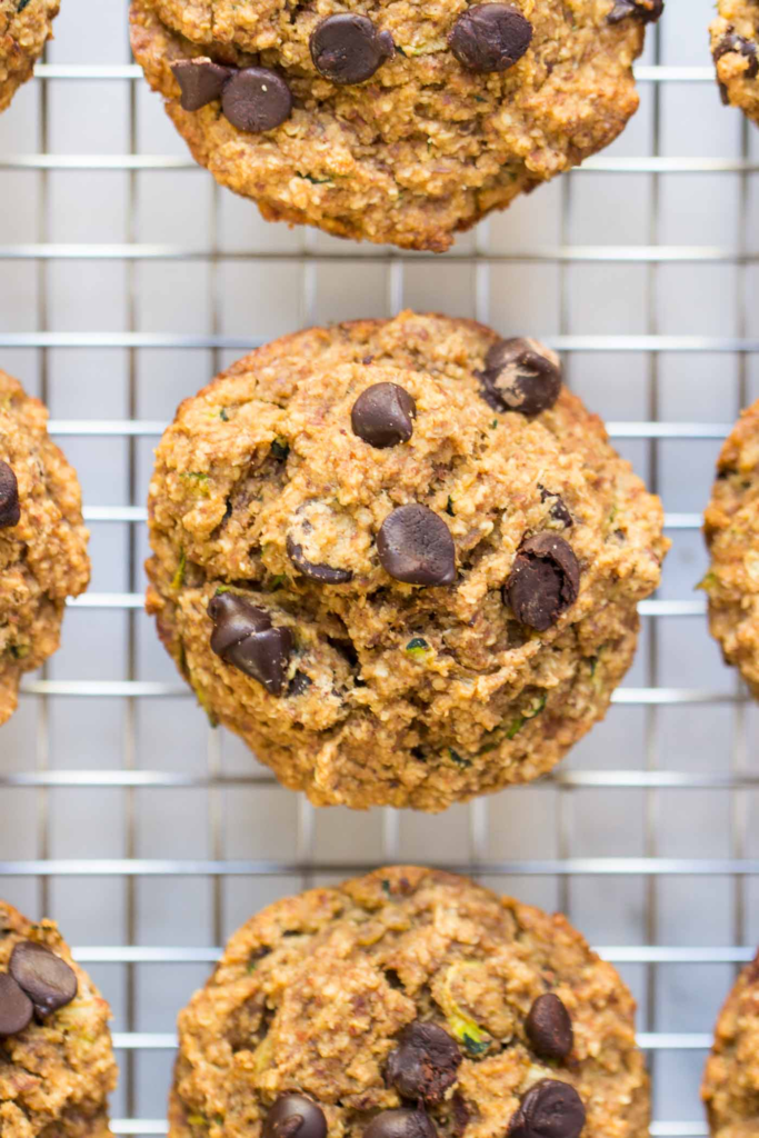 Chocolate Chip Zucchini Quinoa Muffins