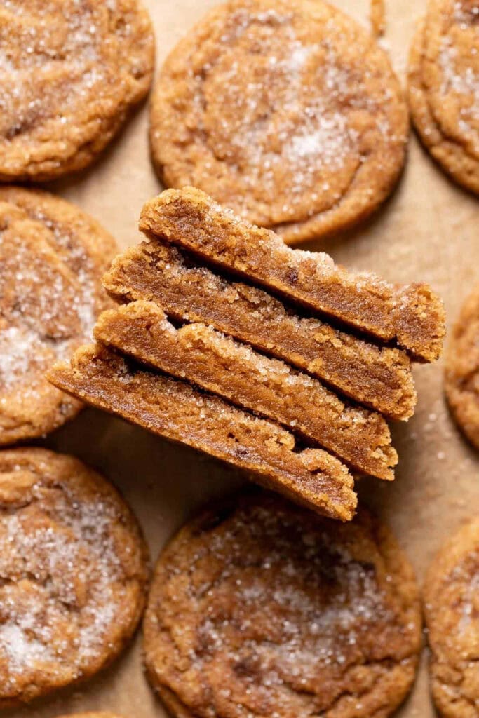 Chewy Pumpkin Snickerdoodle Cookies