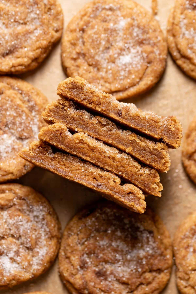 Chewy Pumpkin Snickerdoodle Cookies