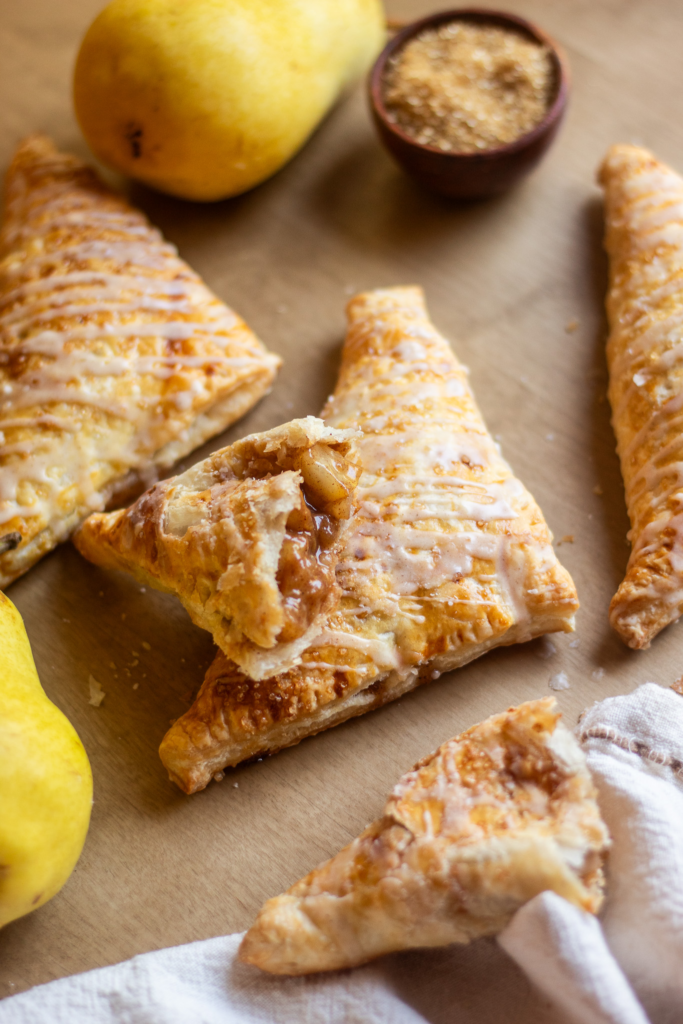 Maple Glazed Pear Turnovers