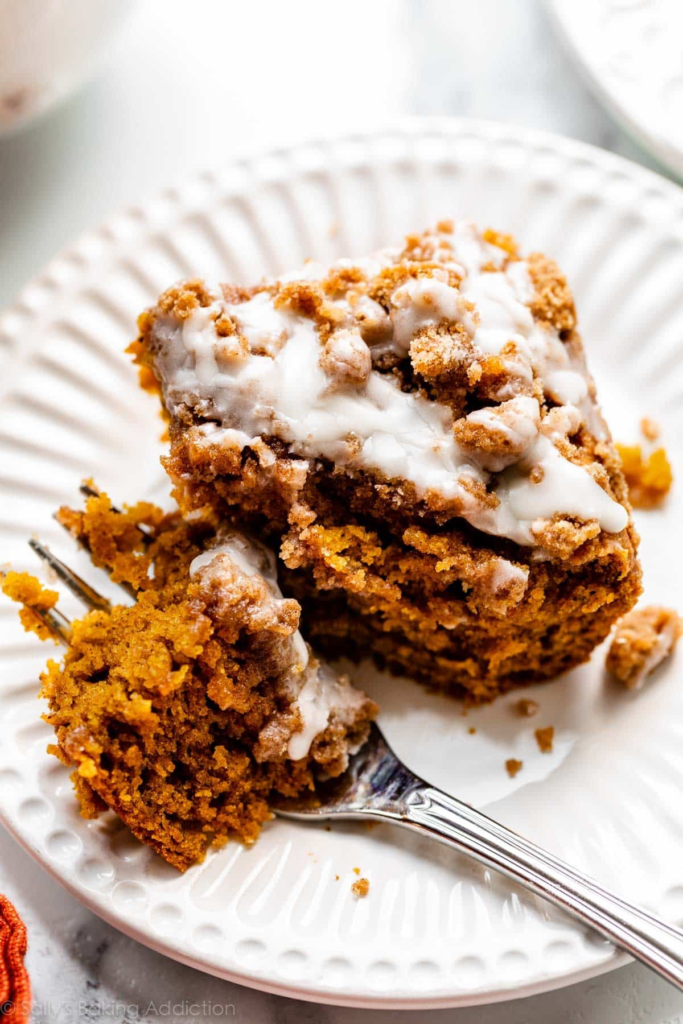 Pumpkin Coffee Cake with Crumb Topping