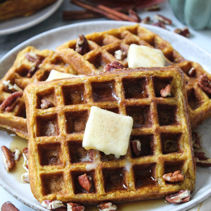 Pumpkin Waffles with Canned Pumpkin