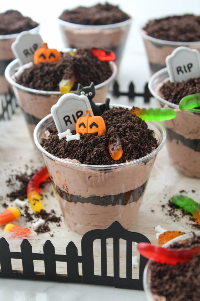 Halloween Oreo Dirt Cake Cups