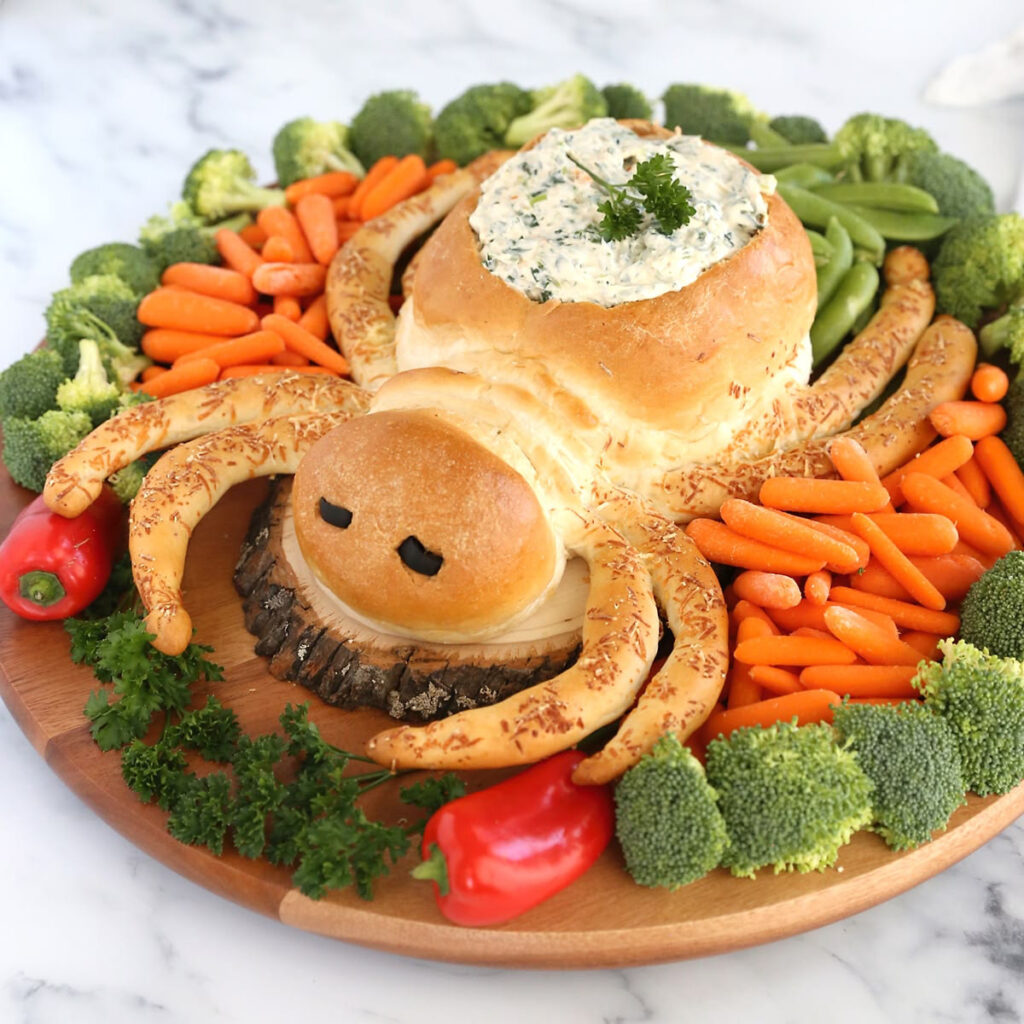 Spider Bread Dip Bowl
