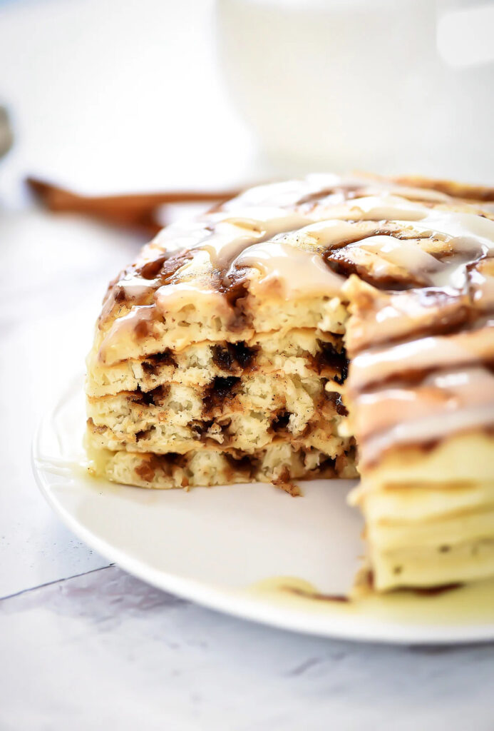 Cinnamon Roll Pancakes