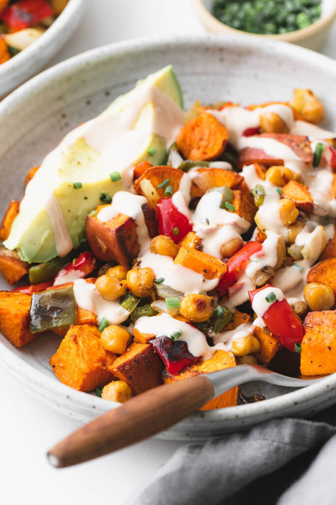 Chickpea and Sweet Potato Breakfast Hash