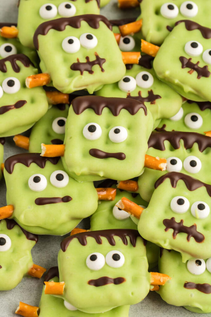 Frankenstein Halloween Pretzels Recipe